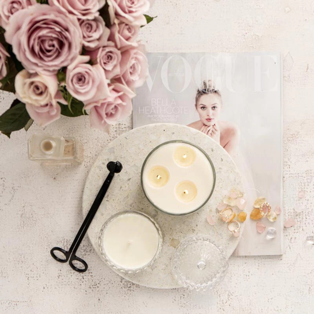 Rose Aromatherapy Crystal Jar Candle