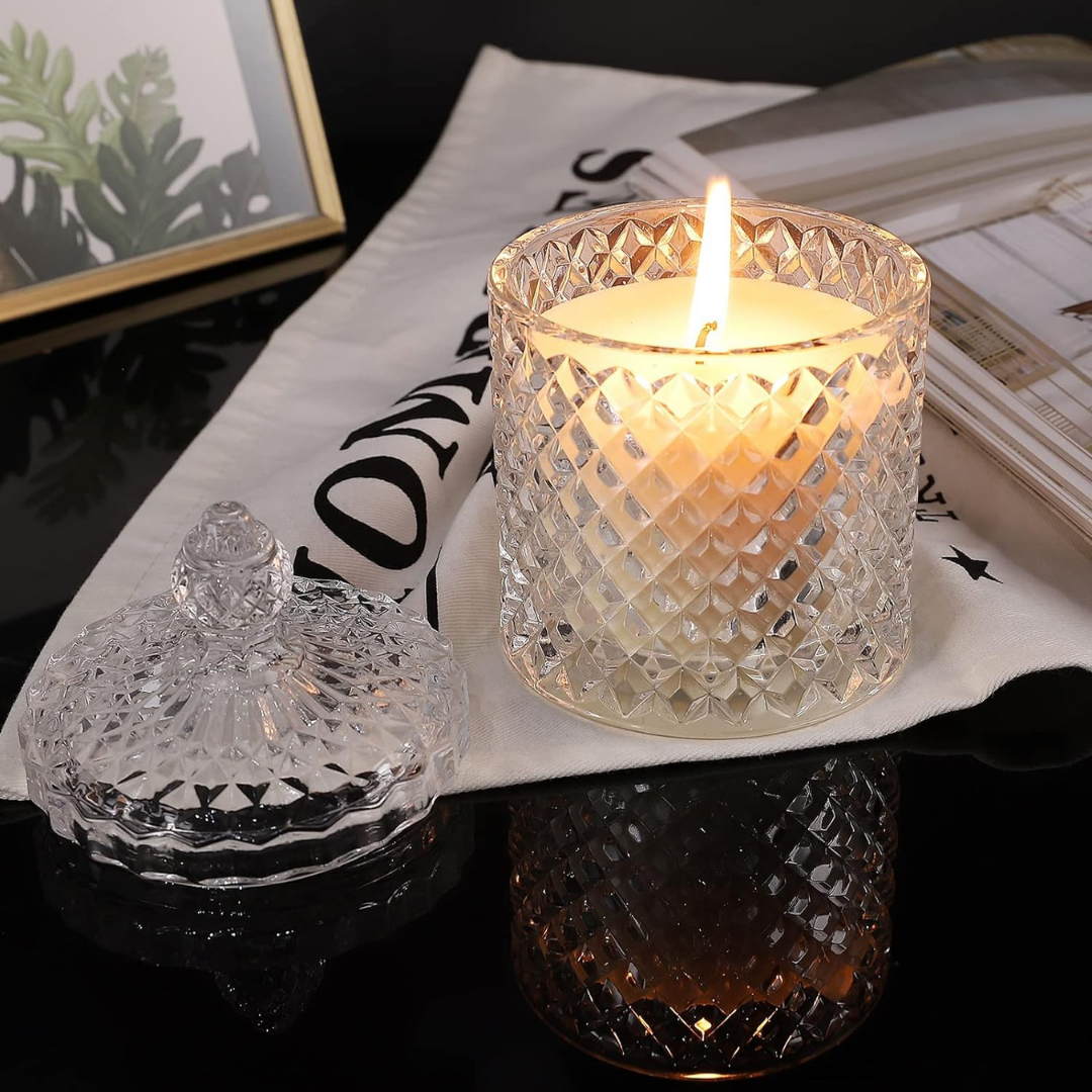 Rose Aromatherapy Crystal Jar Candle