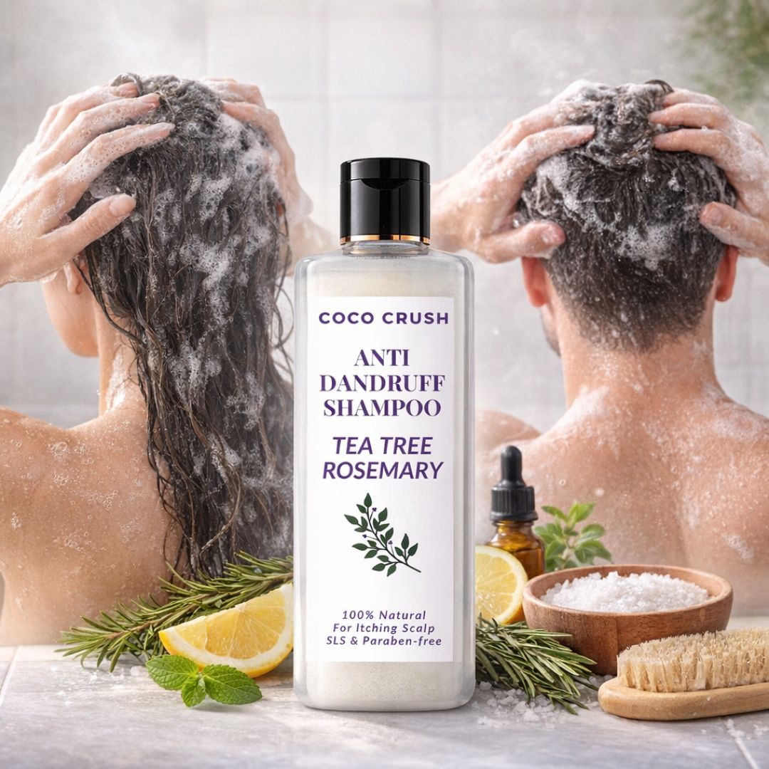 Coco Crush Anti Dandruff & Itch Shampoo for Teens, Adults