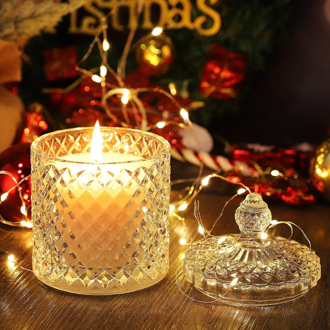 Rose Aromatherapy Crystal Jar Candle
