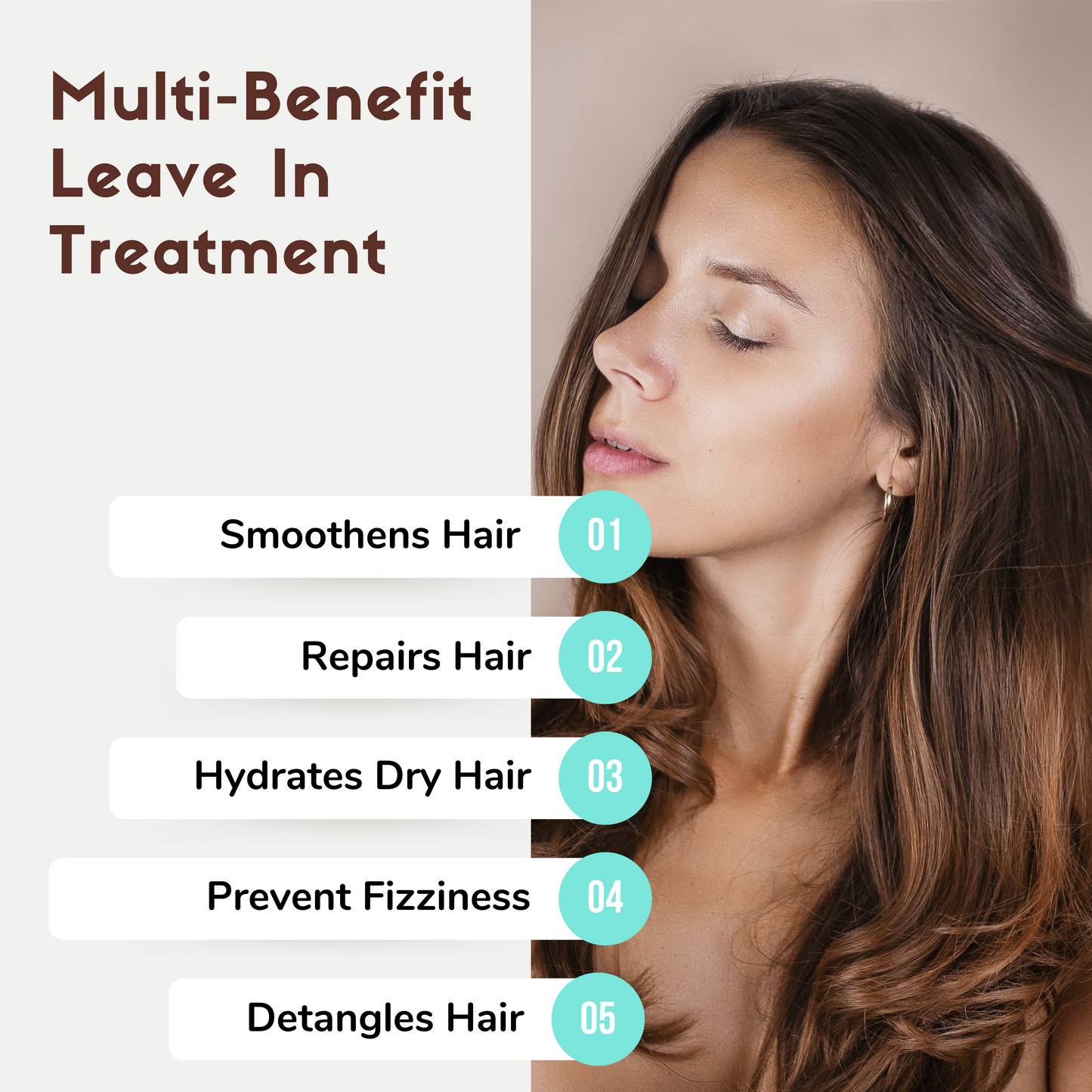 Virgin Coconut Oil & Leave-in Hair Repair Treatment Serum