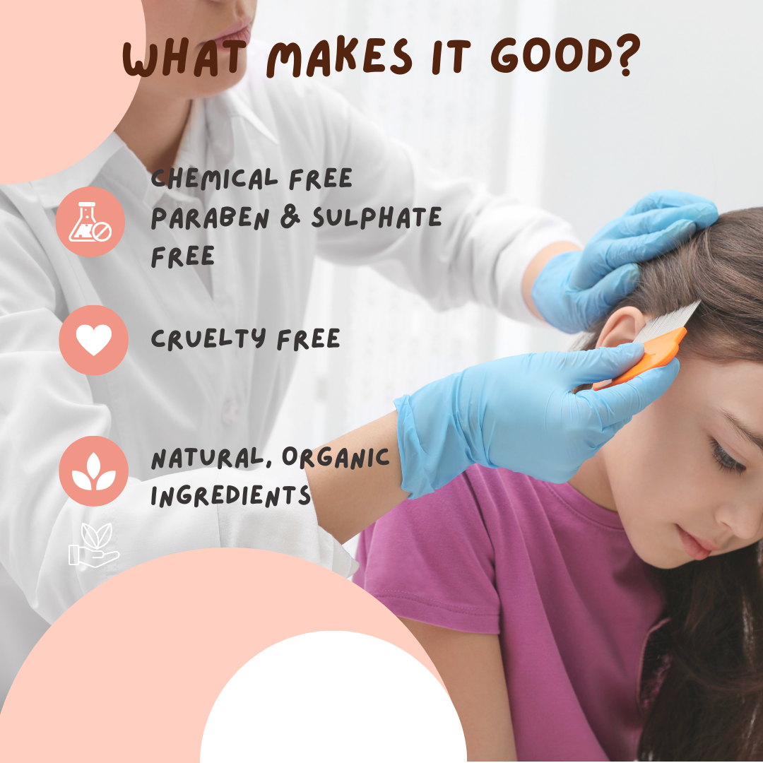 Natural Anti Lice Hair Spray - Herbal Lice Treatment