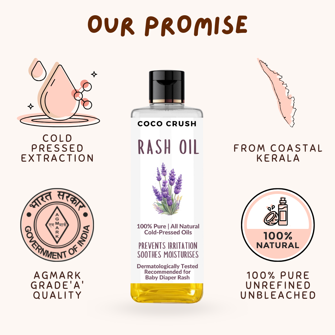 Rash Oil for Babies - Diaper & Nappy Rash Relief