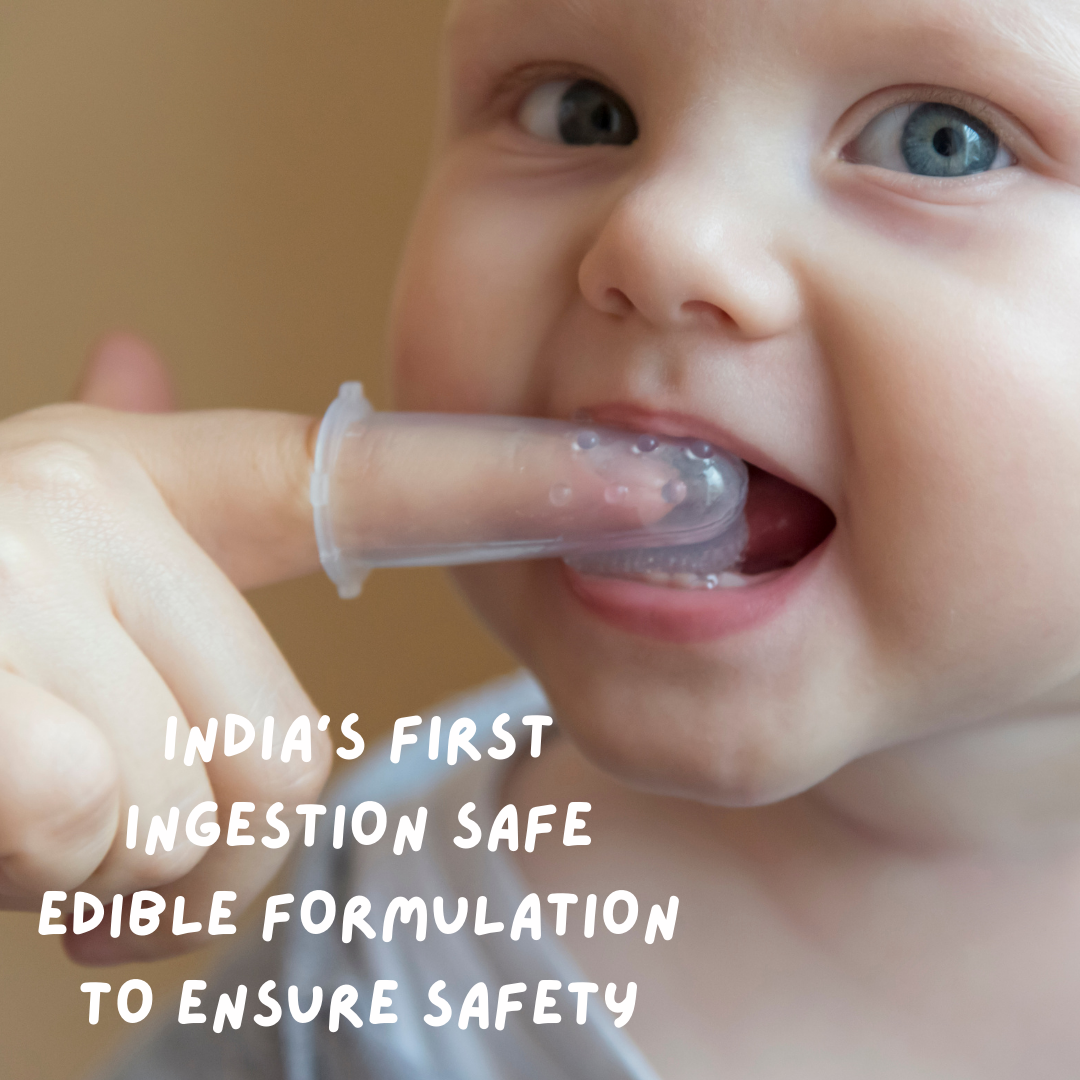 Ayurvedic Liquid Toothpaste & Finger Toothbrush for Babies