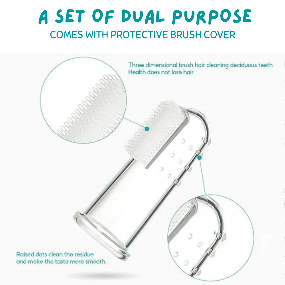 Ayurvedic Liquid Toothpaste & Finger Toothbrush for Babies