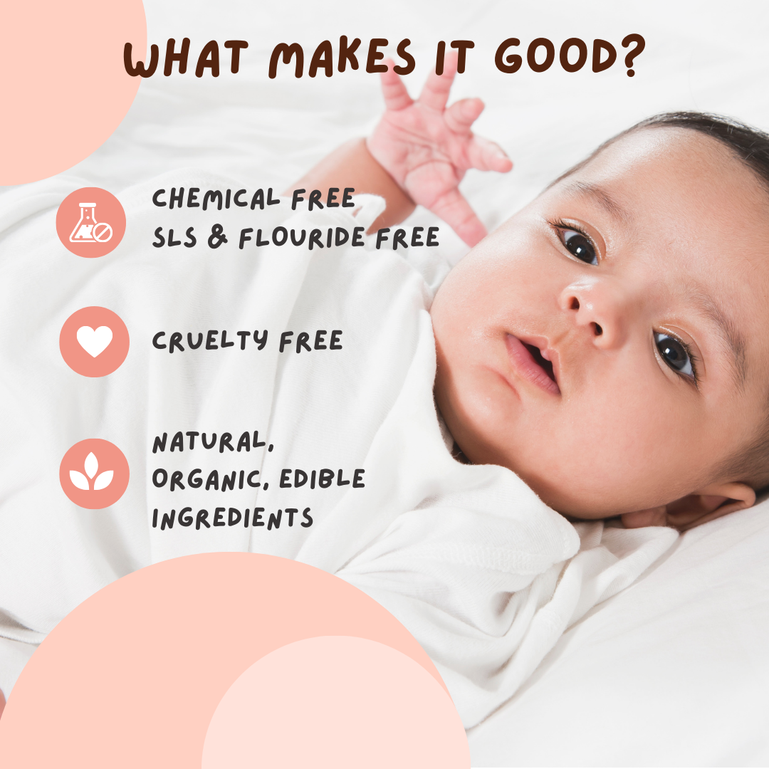 Ayurvedic Liquid Toothpaste & Finger Toothbrush for Babies