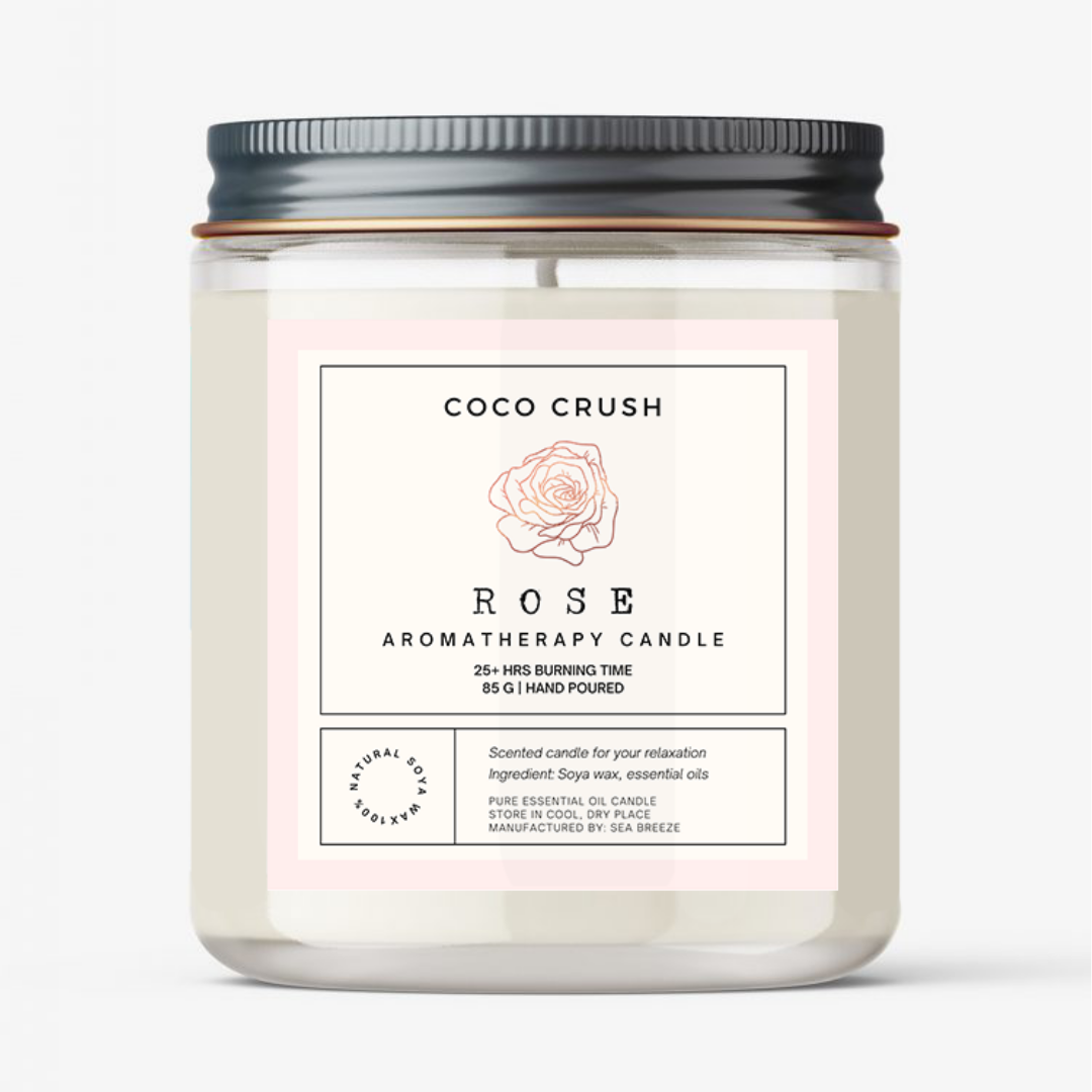 Rose Aroma Jar Candle