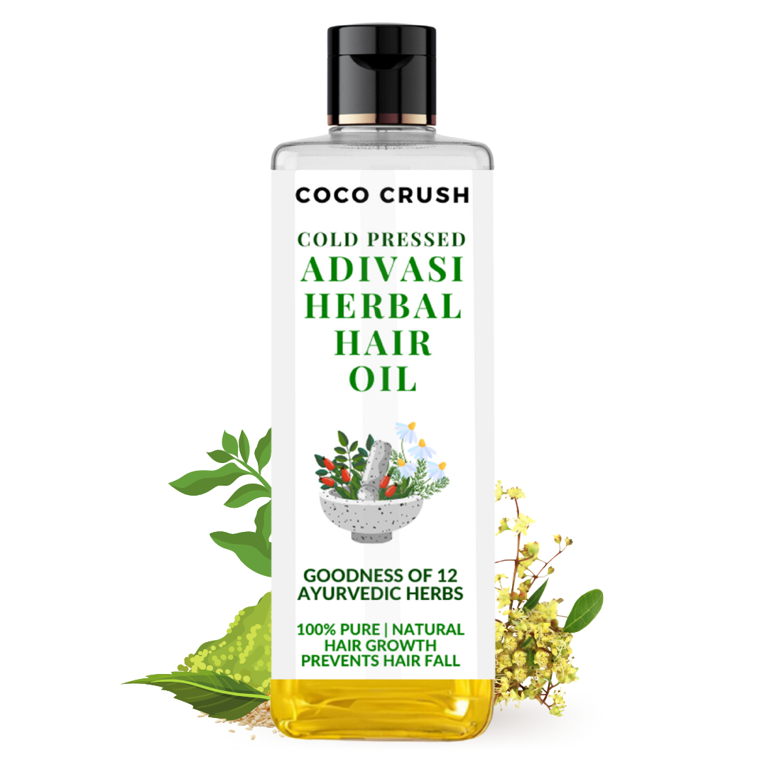 Adivasi Herbal Hair Oil, Goodness of 12 Ayurvedic Herbs