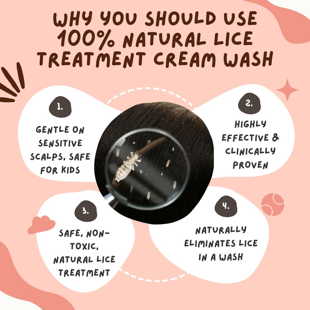 Lice Cream Wash Conditioner and Lice Comb Combo