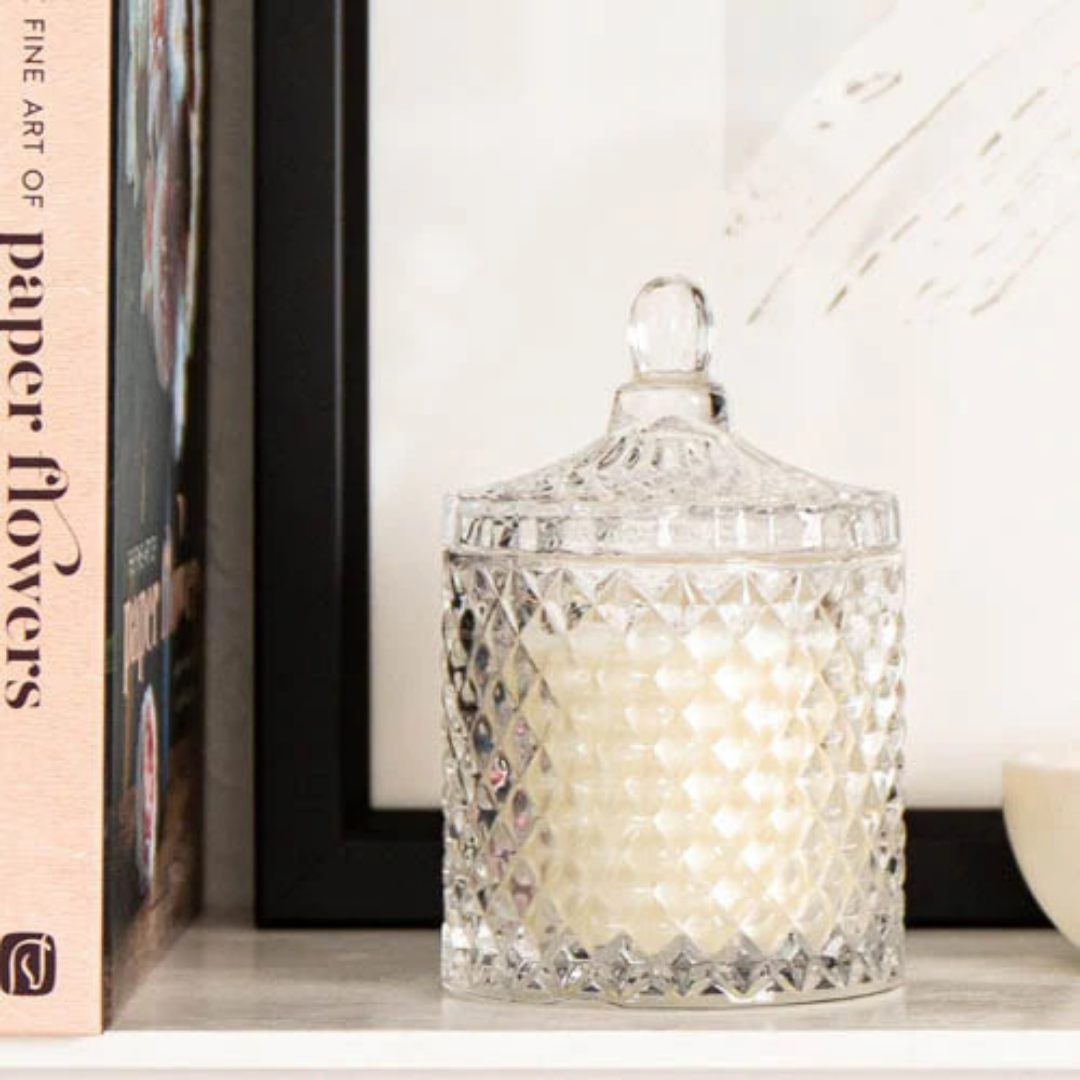 Rose Aromatherapy Crystal Jar Candle