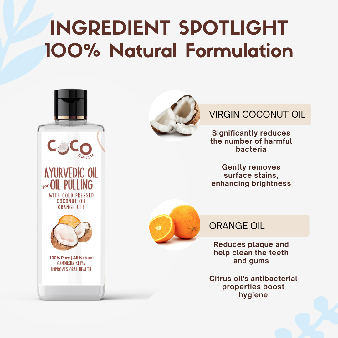 Ayurvedic Coconut Orange Oil for Oil Pulling
