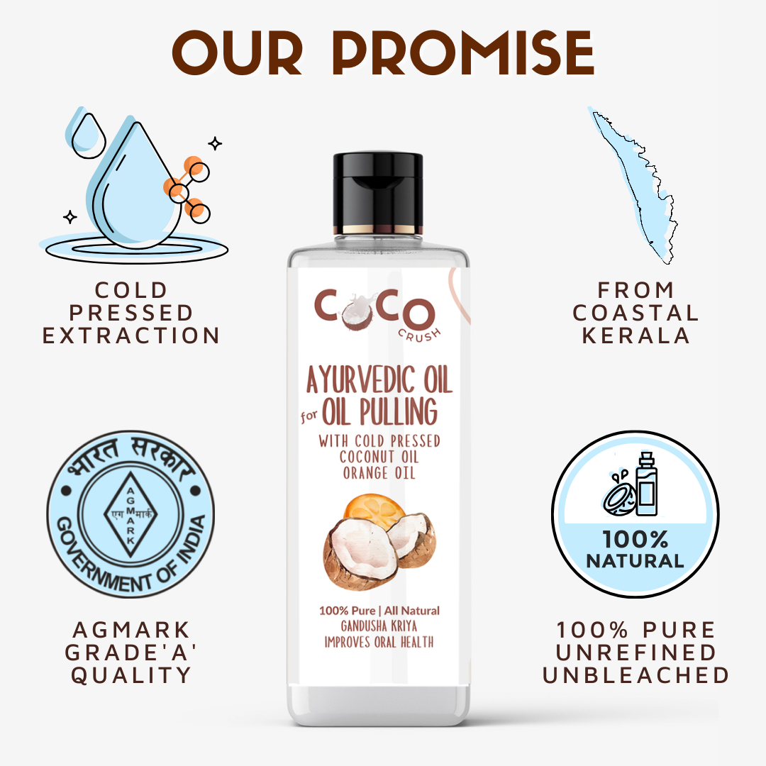 Ayurvedic Coconut Orange Oil for Oil Pulling