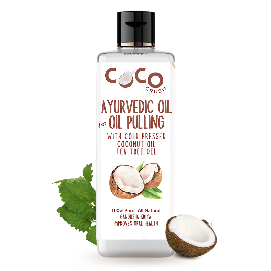 Ayurvedic Coconut Oil for Oil Pulling, Cold-pressed & Virgin - Coconut Oil, Tea Tree Oil