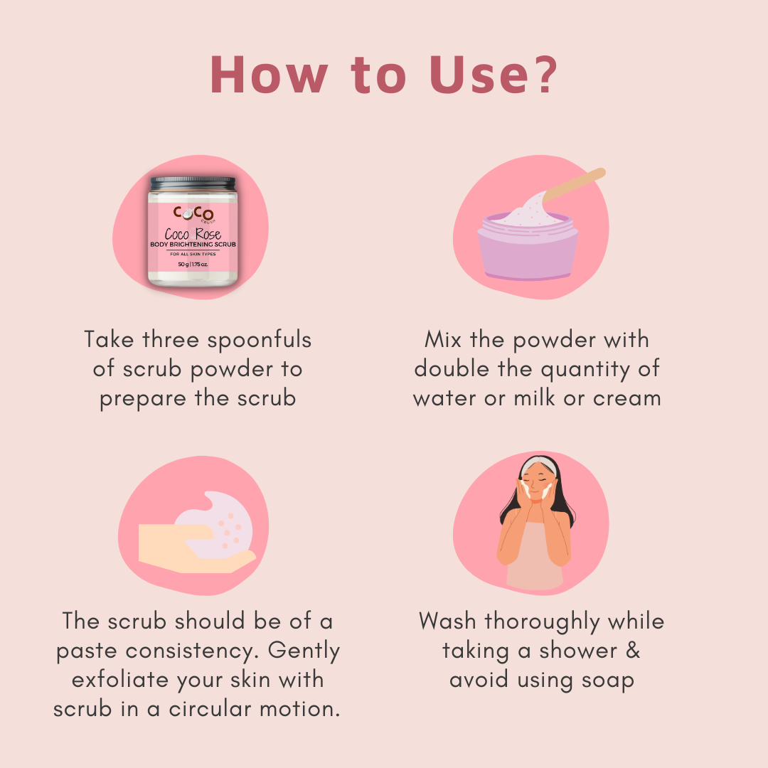 Rose Coconut Body Scrub