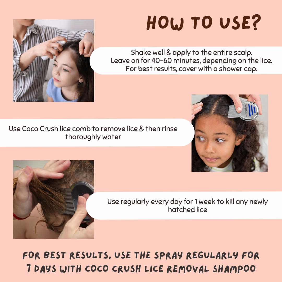 Natural Anti Lice Hair Spray - Herbal Lice Treatment