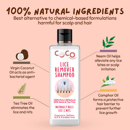 Natural Lice Treatment Combo: Ayurvedic Anti Lice Shampoo & Fine Comb