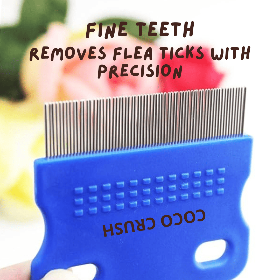 Natural Tick Flea Oil & Fine Teeth Coat Comb