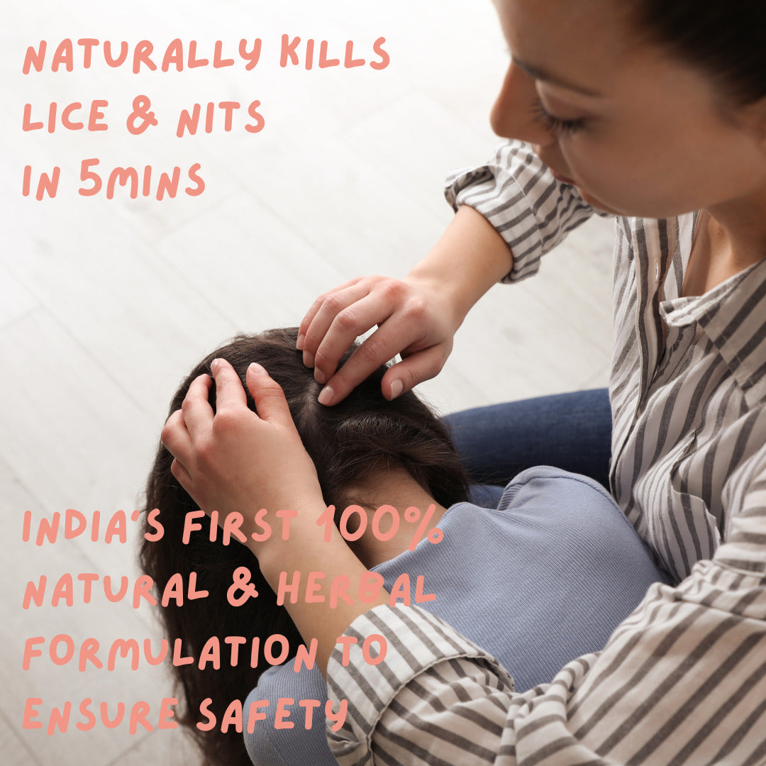 Natural Lice Treatment Combo: Ayurvedic Anti Lice Shampoo & Fine Comb