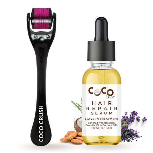 Hair Repair Leave-In Serum & Derma Roller Combo