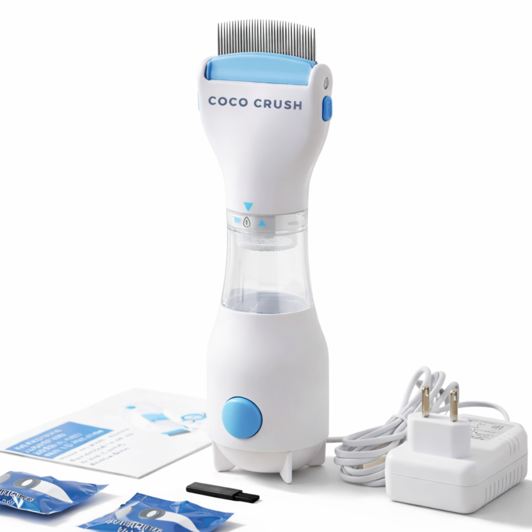 Coco Crush Electric Lice Comb with Suction | Chemical-Free & Reusable