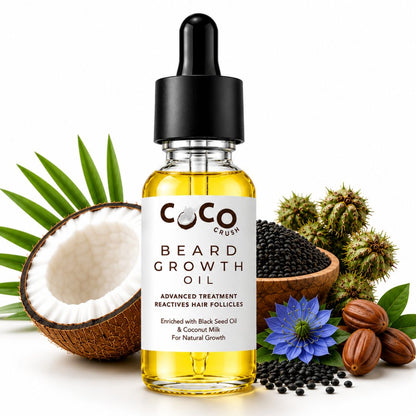 Men Beard Growth Oil for Thick Beard Growth & Patchy Beard Care