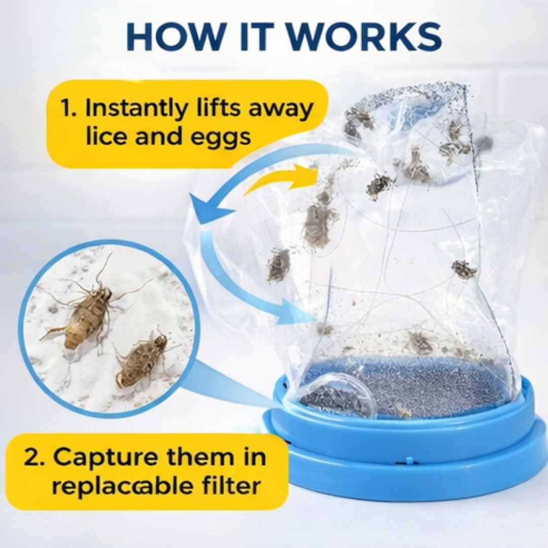 Coco Crush Electric Lice Comb with Suction | Chemical-Free & Reusable