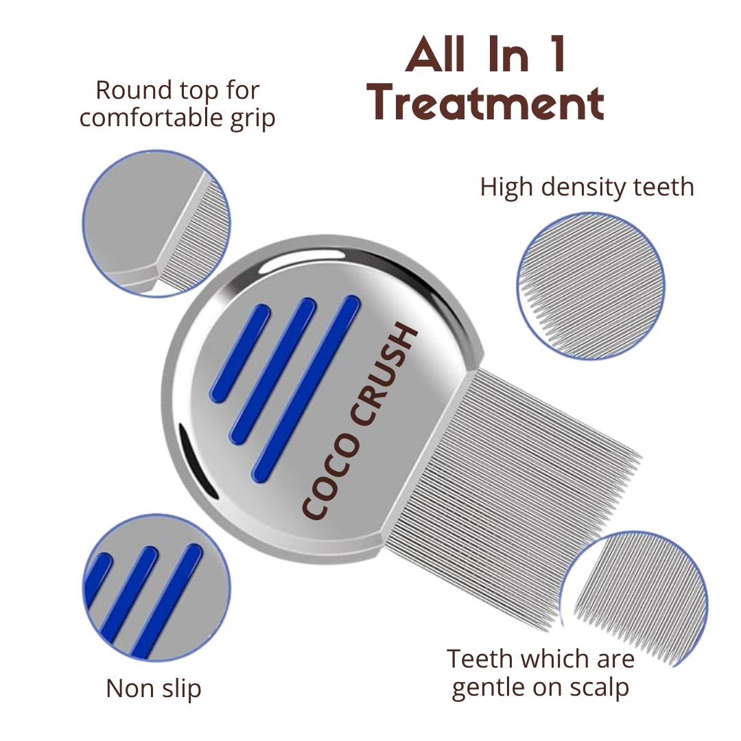 Lice & Nits Removal Stainless Steel Comb