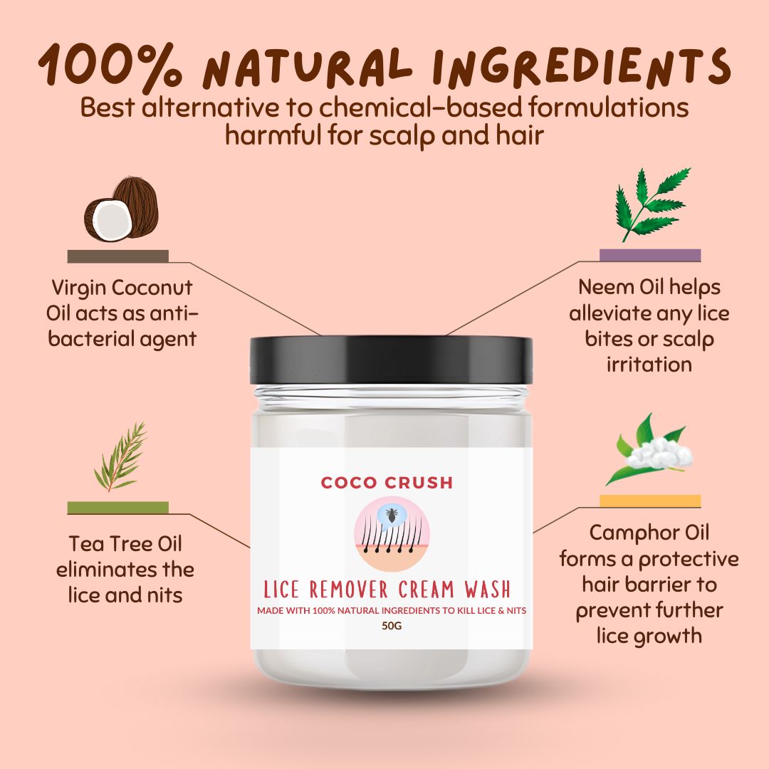 Lice Cream Wash Conditioner and Lice Comb Combo