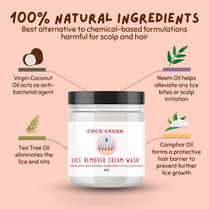 Lice Cream Wash Conditioner and Lice Comb Combo