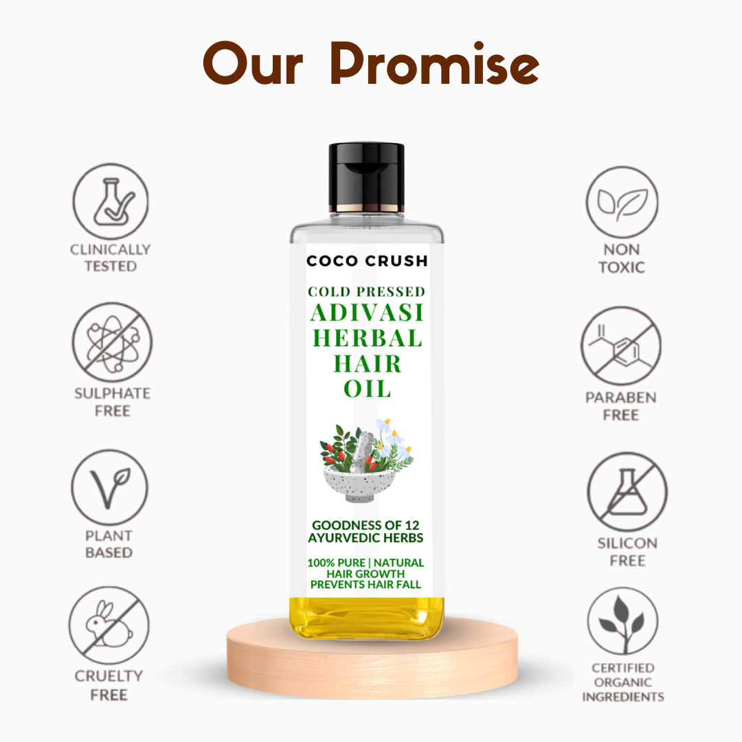 Adivasi Herbal Hair Growth Oil & Derma Roller Combo