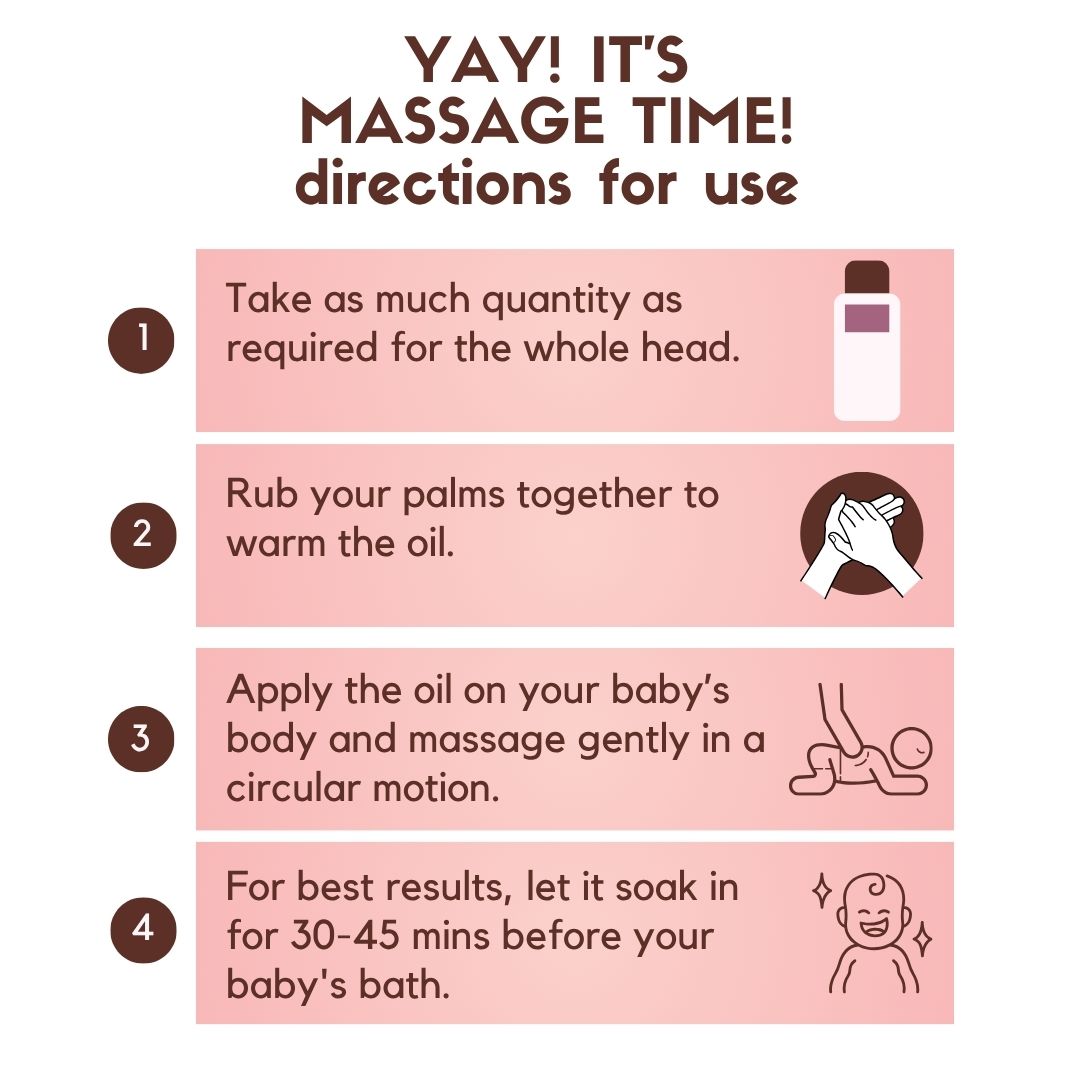 Cold Pressed Baby Massage Oil With Calendula, Almond for Soft Skin