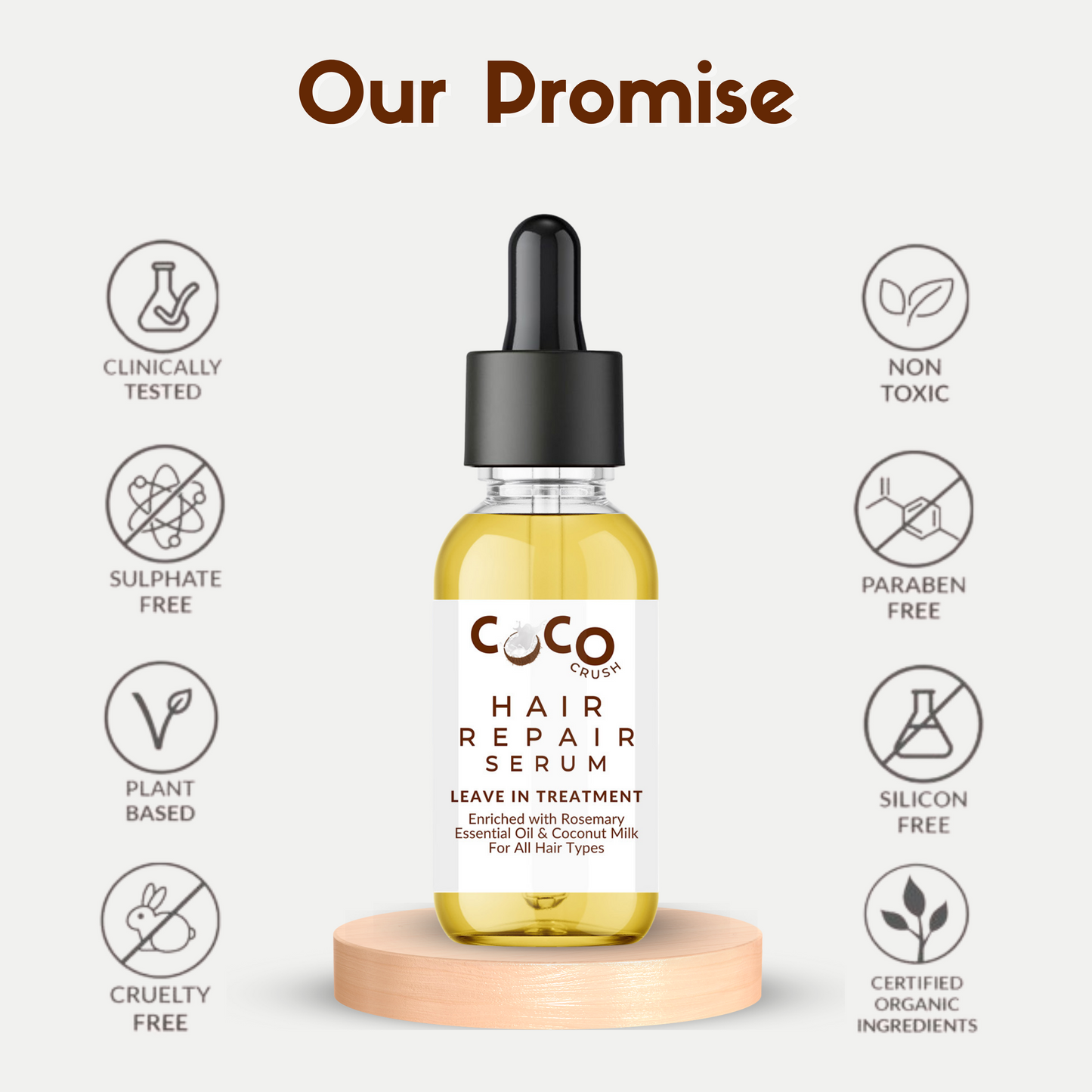 Hair Repair Leave-In Serum & Derma Roller Combo