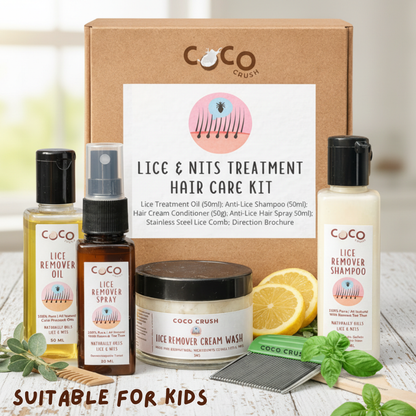 Head Lice Nits Removal Treatment Kit for Kids & Adult
