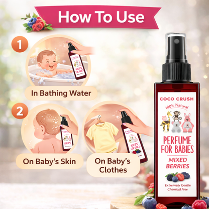 Mixed Berry Baby Perfume, Mild Scent for Daily Freshness