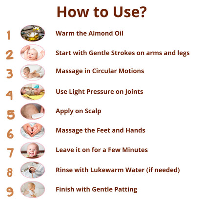 Cold Pressed Almond Oil for Babies, Badam ka Tel