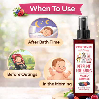 Mixed Berry Baby Perfume, Mild Scent for Daily Freshness