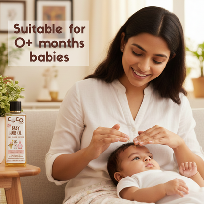 Baby Hair Oil - Pure & Cold Pressed