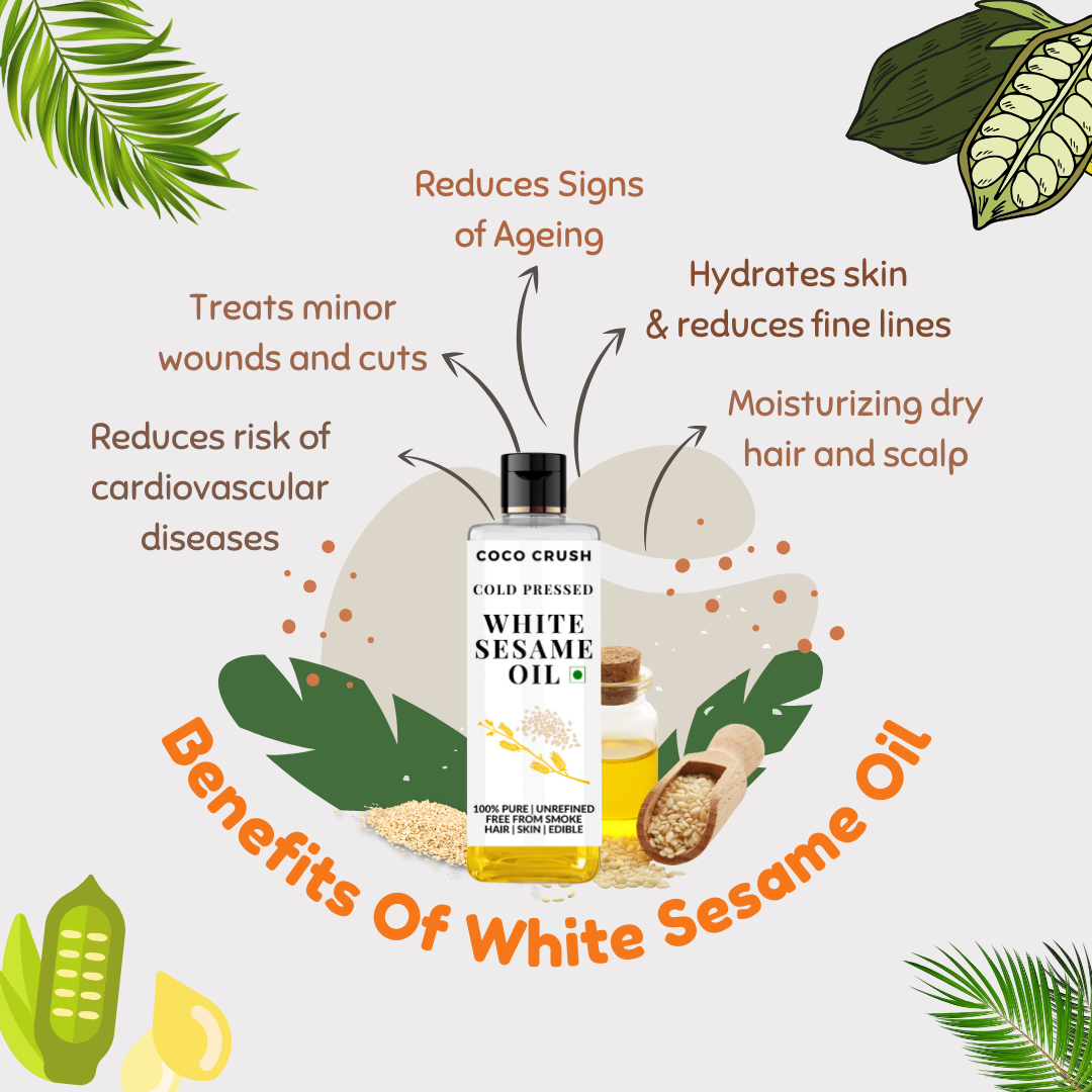 Cold-Pressed White Sesame Oil