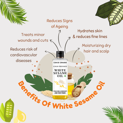 Cold-Pressed White Sesame Oil