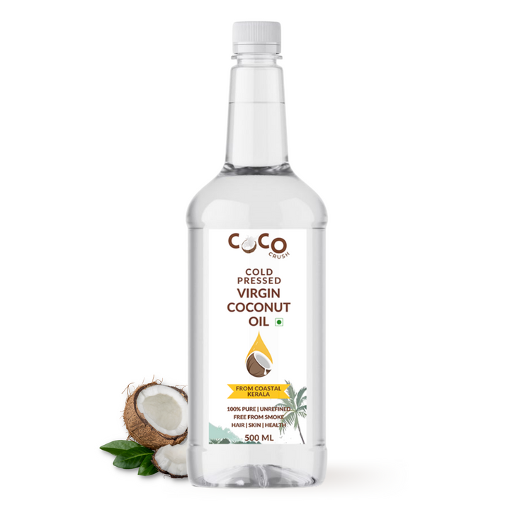Coco Crush Cold-Pressed Virgin Coconut Oil, Pack of 2 - 100ML each