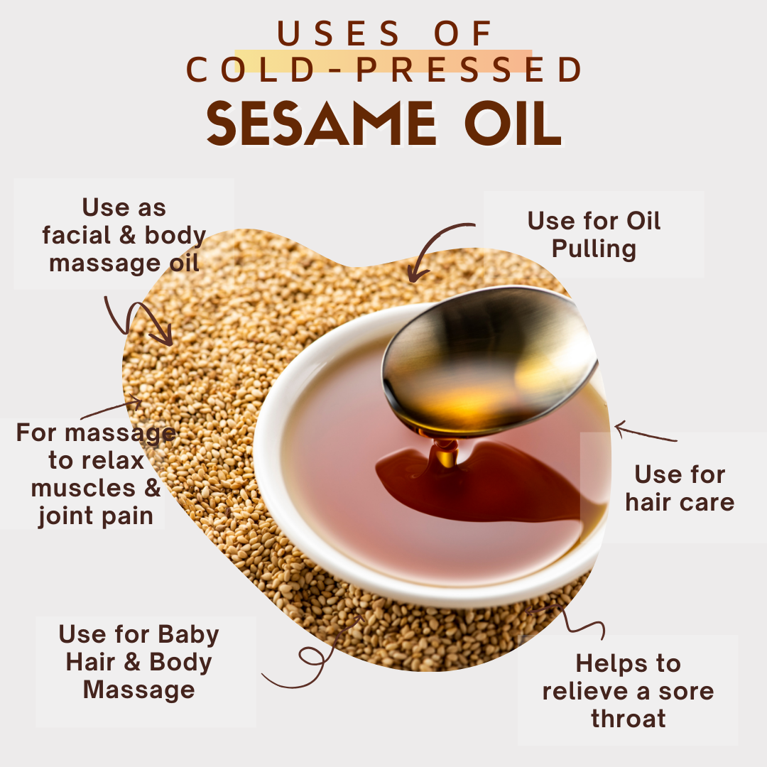 Cold-Pressed White Sesame Oil