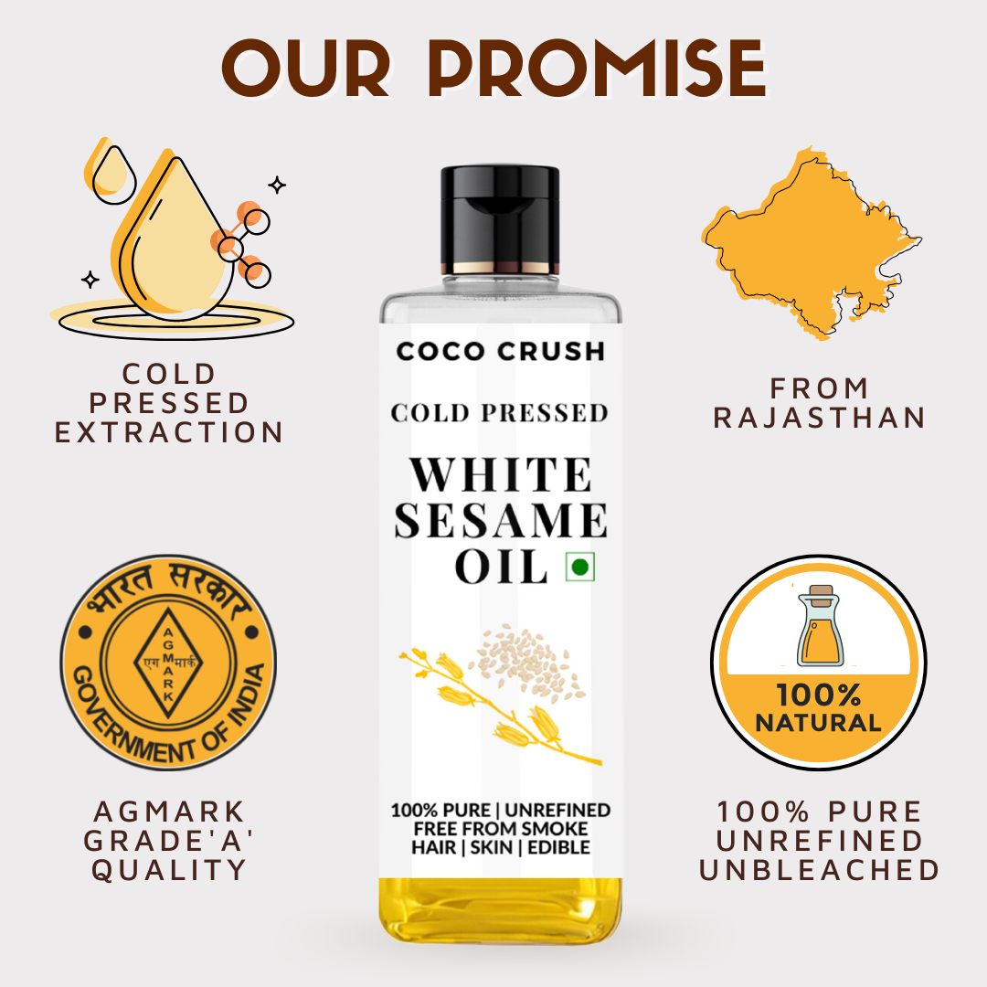 Cold-Pressed White Sesame Oil