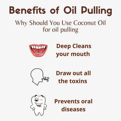 Ayurvedic Coconut Oil for Oil Pulling, Cold-pressed & Virgin - Coconut Oil, Tea Tree Oil