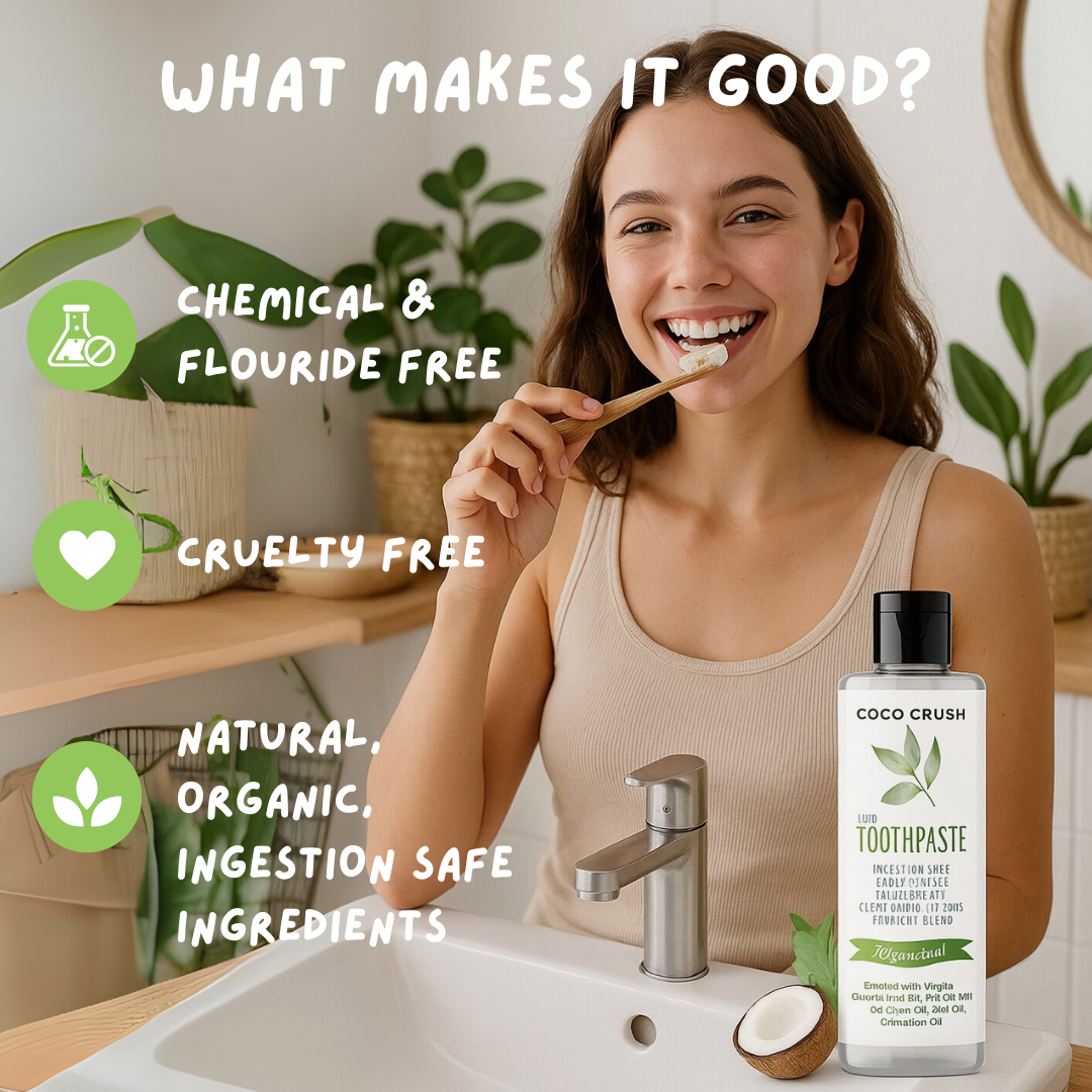 Natural Fluoride-Free Liquid Toothpaste
