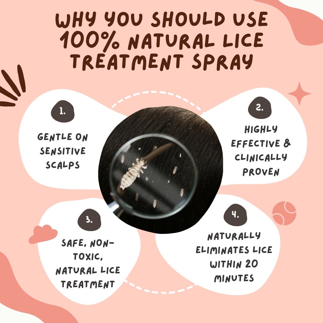 Ayurvedic Lice Removal Oil (50ml), Hair Spray (50ml), & Comb